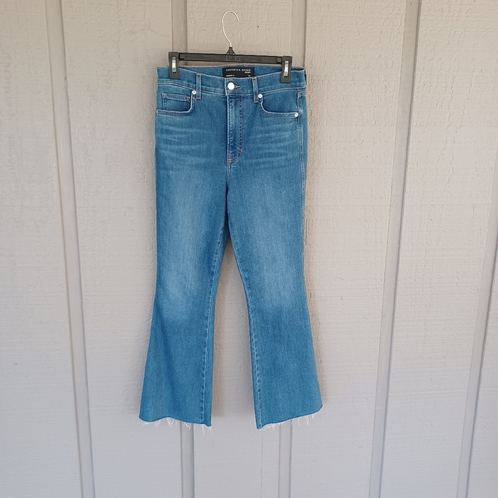 Veronica Beard Carson Ankle Flare Jean Size 29 Women High Rise In Serendipity